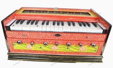 Handpainted Indian Cultura 7 Stoppper 39 Keys Double Bellow Standard Harmonium W