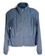 LULULEMON Lightweight Black Full Zip Athletic Mesh Vent Running Short Jacket 4