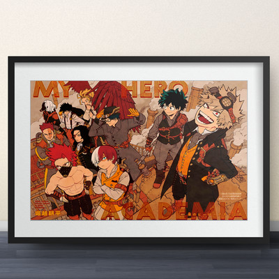 Character Poll Art by Horikoshi - 11x17
