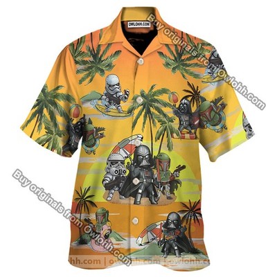 Darth Vader Boba Fett Stormtrooper Unisex Hawaiian Shirt