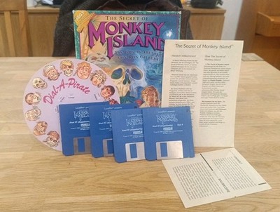 The Secret of Monkey Island, Atari ST Version Lucasfilm Games Disketten 1990 