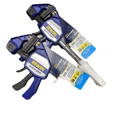 Lot Of 2 IRWIN XP600 12  Heavy-duty One-hand Bar Clamp and Spreader (2021412N)
