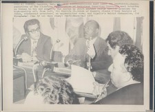 1975 Vienna Austria Opec Representatives Meeting Wirephoto 8X10 Vintage