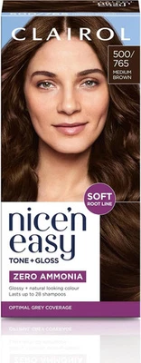 WELLA Clairol Nice'N Easy Tone+Gloss Semi Permanent Hair Dye - 500/765 Medium Brown