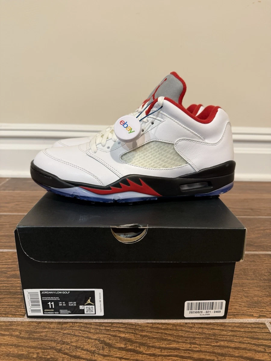 Preços baixos em Jordan 5 Golf Low Fire Red | eBay