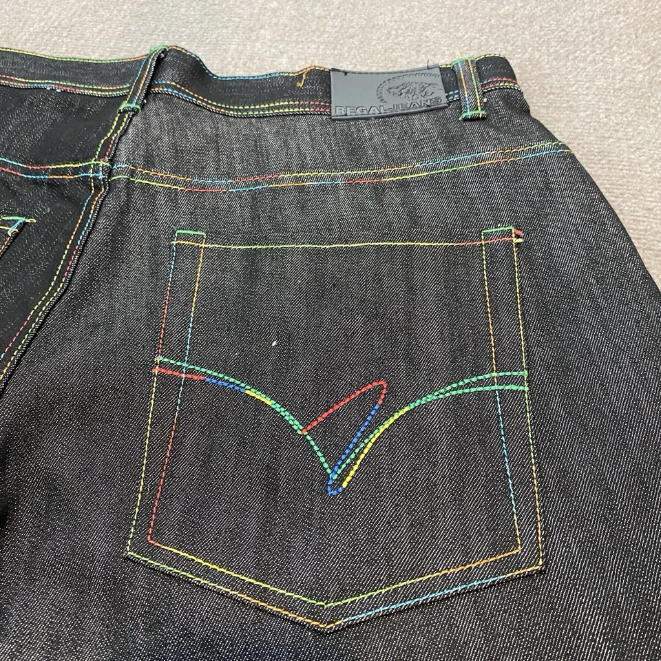 Pantalones Cortos Vintage Regal Jean Talla 38 Súper Sueltos Y2K Grunge Southpole Patinador Hiphop Foto 2 de 4
