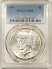 1926 $1 PEACE DOLLAR - PCGS MS-63 BLAST WHITE & CHOICE!