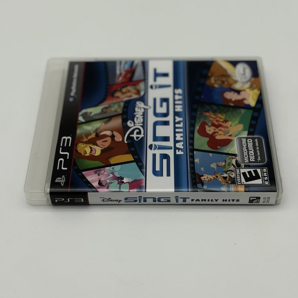 Disney Sing it Family Hits (Sony PlayStation 3, 2010) Usado Muy Bueno SIN MICRÓFONO Foto 4 de 4