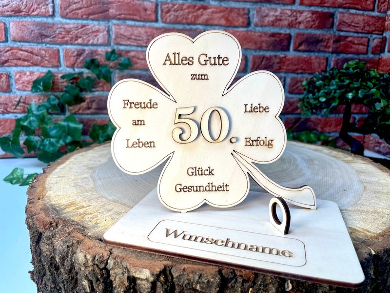 Geldgeschenk Zum 40./50./66./75. ...99. Alles Gute Wunschname Geschenkideen
