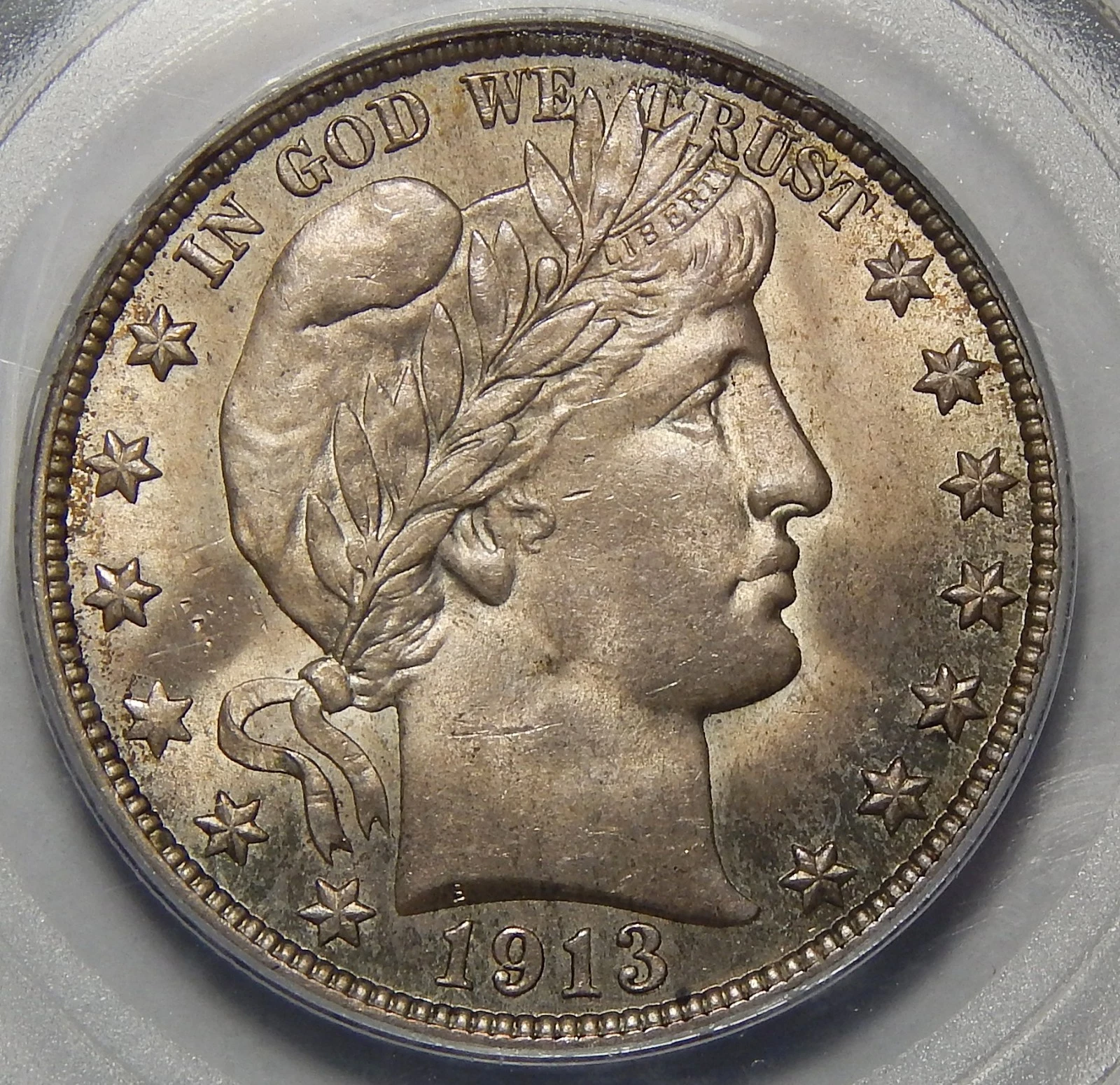 1913 PCGS MS65 BARBER HALF DOLLAR