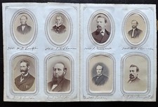 1860s - 70s CDV Photo Album Prominent Men Civil War Political Ogdensburg NY RARE