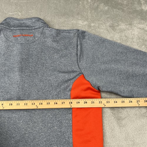 Under Armour Cold Gear Quarter Zip Pullover Men's Medium Athletic Sweater Gray - Picture 9 of 11