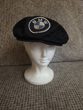 Vintage BMW Snapback Drivers Racing Hat Newsboy Cabbie Gatsby Flat Cap M3 Rare