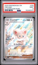 2025 POKEMON BLK EN-BLACK BOLT ILLUSTRATION RARE #153 CINCCINO PSA 9 on eBay