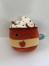 Squishmallows Mead Apple Cider Plush 10" Jazwares Fall Hot Cocoa Cup NWT Toy