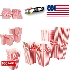Reusable Paper Popcorn Boxes 3.6 Pounds Capacity Perfect for Parties and Events