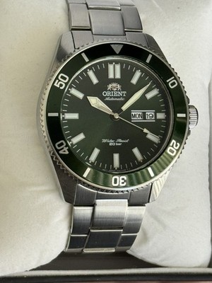 Orient Kanno Automatic Green Men's Watch RA-AA0914E19B RARE 