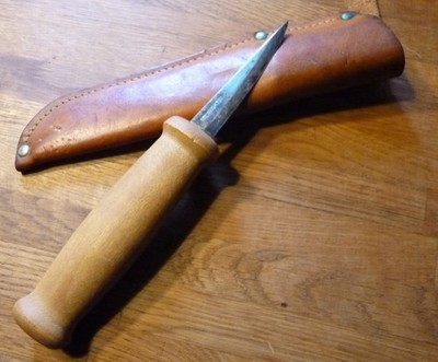 Seltenes Schmales Mora Messer Morakniv Lederscheide Jagdmesser Schweden