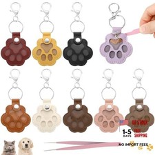 Pcs Dog Fur Storage Keychain Leather Paw Pet Hair Keychain with Tweezers Pet 9