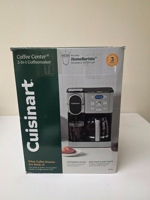 Cuisinart SS-16 Coffee Center 2-in-1 12-Cup & Single-Serve K-Cup Black Stainless