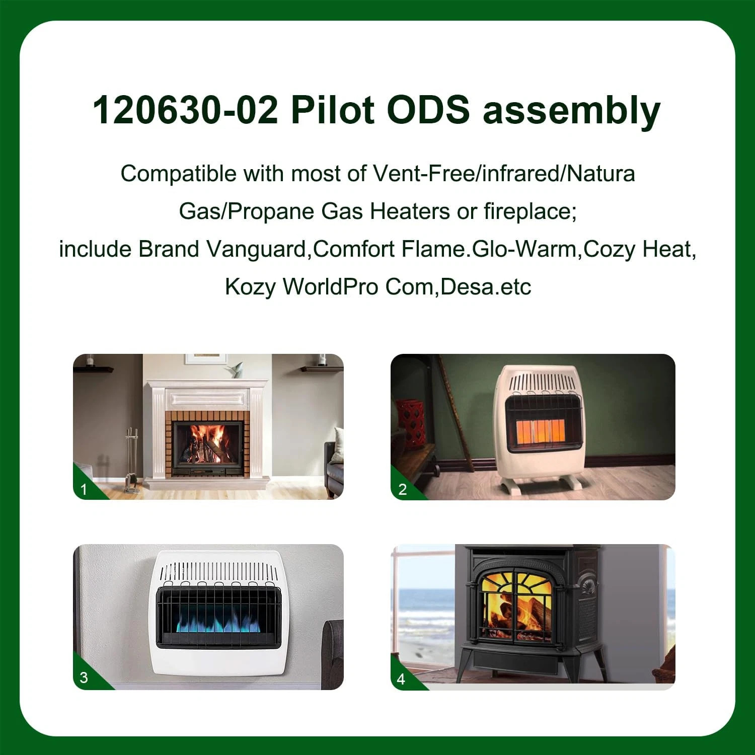 120630-02 Pilot ODS for Vent Free Propane Gas Wall Heaters by DESA, Glo- Warm