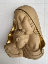 ZACCAGNINI CERAMICA NATIVITÀ MADONNA CON BAMBINO  BASSORILIEVO
