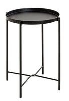 Haku Beistelltisch Schwarz Ablagentisch Metalltisch BeistellmöBel Wohnzimmertisc