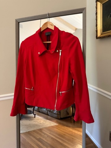 Damen The Limited Red Moto Jacke Größe M