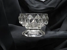 Antique 1800 Adams (?) Diamond Footed Master Salt Cellar Pedestal