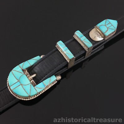 CELESTINE & ELIZABETH COOCHE -NATIVE AMERICAN ZUNI TURQUOISE