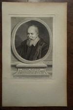 PIERRE JEANNIN . PORTRAIT. ORIGINAL ENGRAVING. 1760