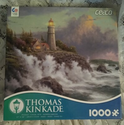 New Thomas Kinkade ''Conquering the Storms'' 1000 Pc. Puzzle ~ Painter of Light