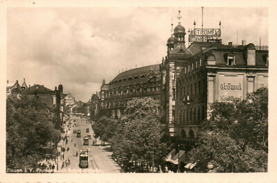 AK* Plauen i.V. -Postplatz with Bahnhofstrasse (AB) 70111