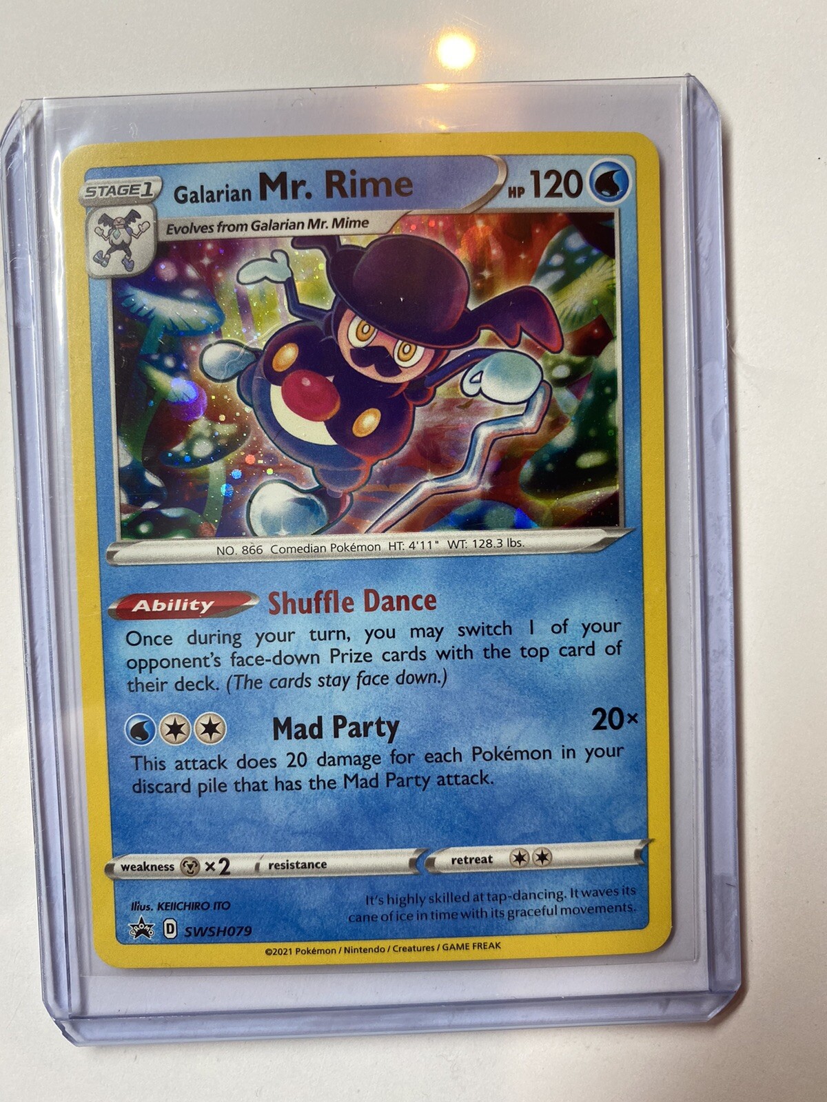 Galarian Mr. Rime 2021 Sword & Shield: Black Star Promo #SWSH079 Pin Collection (Shining Fates Mad Party) Price Guide - Sports Card Investor Galarian Mr. Rime 2021 Sword & Shield: Black Star Promo #SWSH079 Pin Collection (Shining Fates Mad Party) Price Guide - Sports Card Investor
