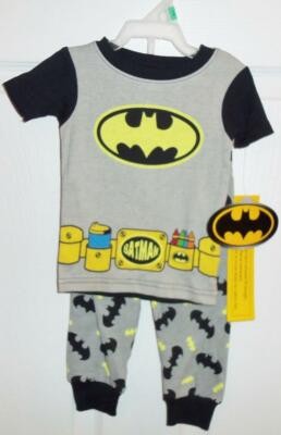 BATMAN 2 pc Set Boys Pajamas PJ's Sleepwear  Size 9 months  NEW