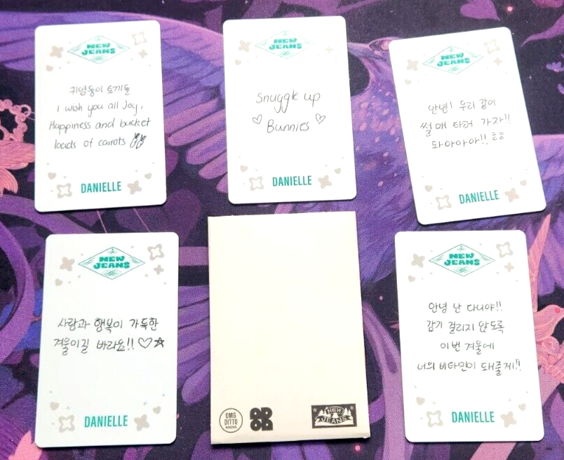 NewJeans OMG Ditto Official Danielle Message Card Photobook