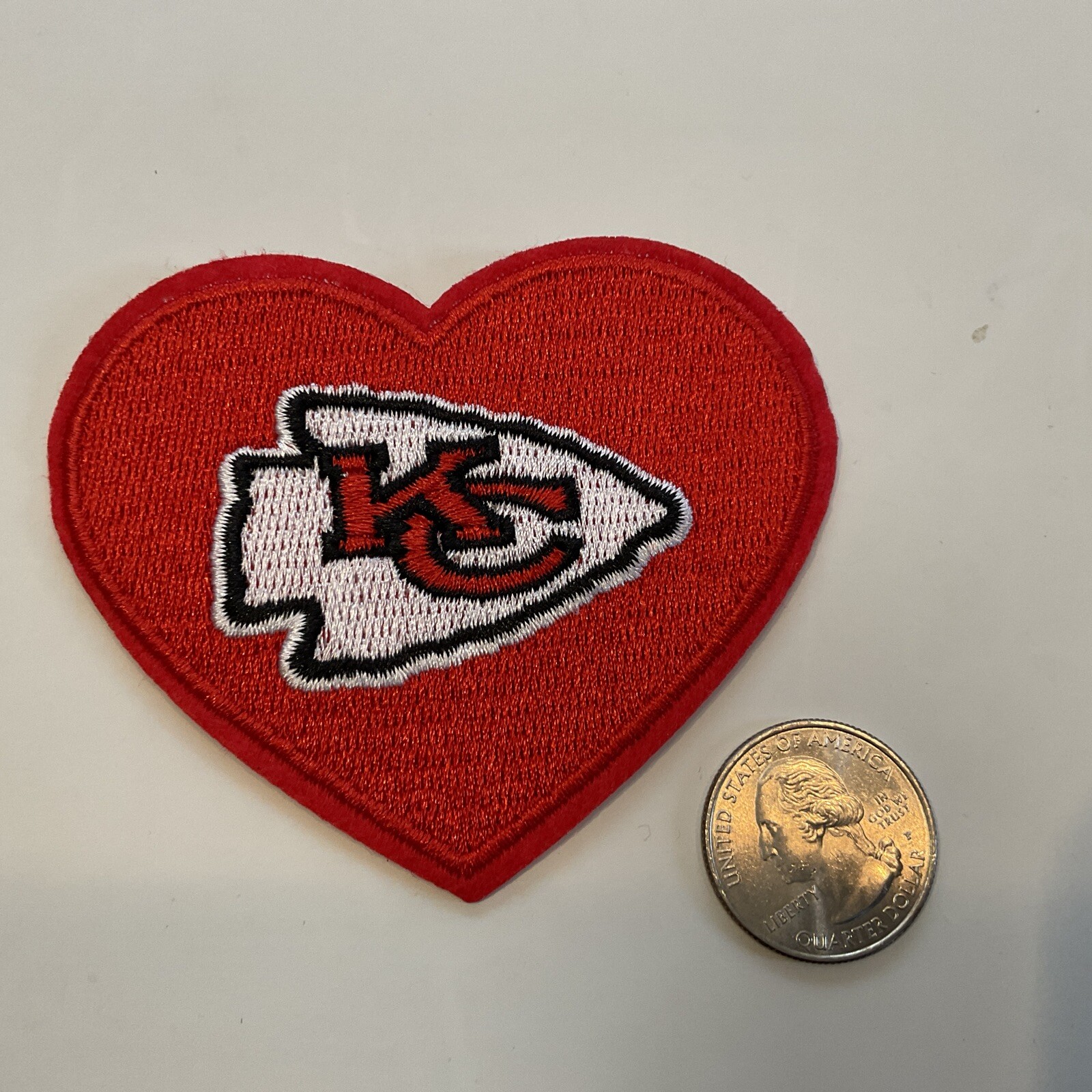 Kansas City Chiefs Vintage embroidered iron on PATCH 3.25” X2.5