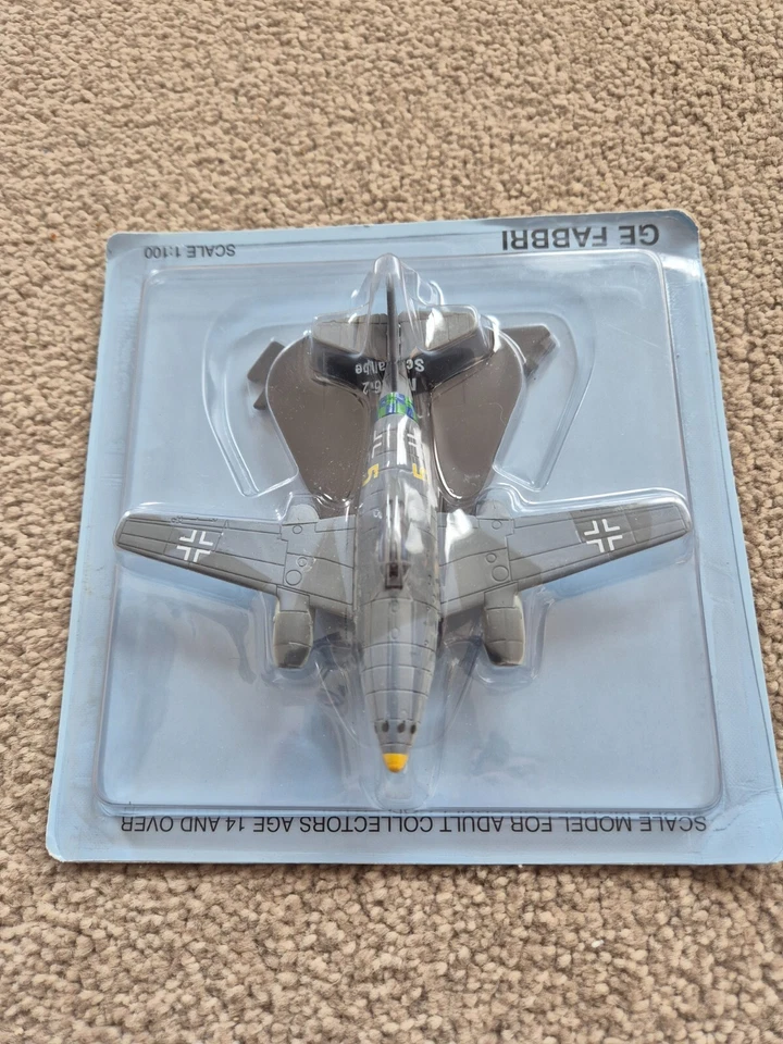 ATLAS GE FABBRI 1:100 MESSERSCHMITT ME 262 SCHWALBE DIECAST AIRCRAFT PLANE MODEL - Image 2 of 4