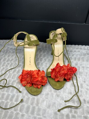 charlotte olympia womens heels 100% Authentic  green size 38 great Condition