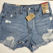 NEW Levi's Women's 501 Original Shorts Distressed Frayed Size 31 Levi