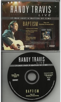 RANDY TRAVIS Live - It Was Just A Matter Of Time - CD - Brand New Sealed