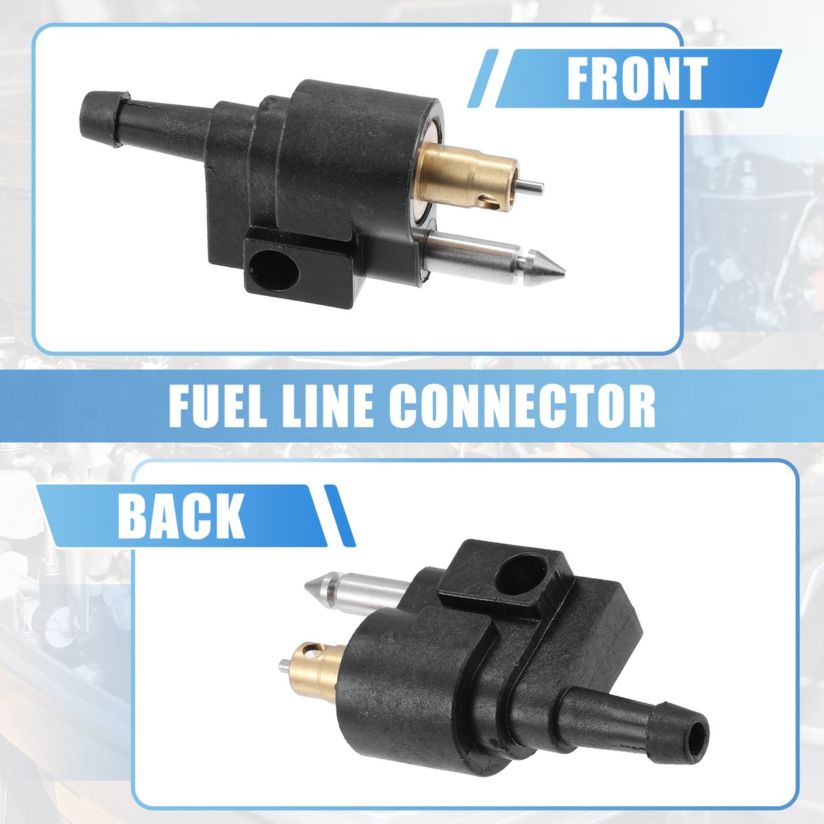 3pcs 6mm Fuel Connector Pipe Joint for Yamaha Outboard 6Y1 3pcs 6mm Fuel Connector Pipe Joint for Yamaha Outboard 6Y1