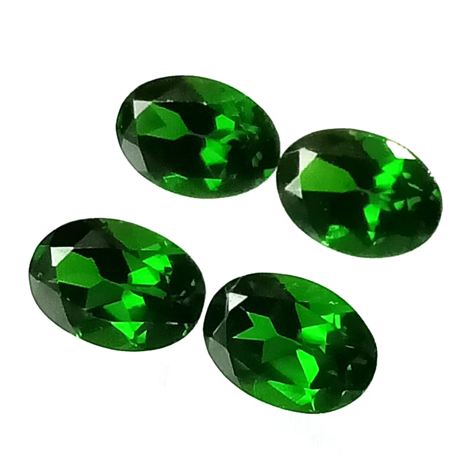 Crome Diopside Oval Facet,3.11 Cttw,4 Pcs.,Crome Diopside Lot, Crome Diopside - Image 3 of 4