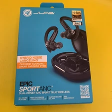 NEW JLab - Epic Sport ANC 3 True Wireless Earbuds - Black ⚡SHIP SAME DAY FREE⚡