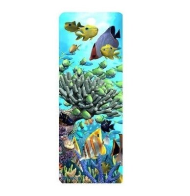 3D Lesezeichen Korallen Garten Meeresleben Unterwasser Ozean Meeresfische Lesezeichen