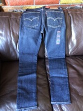 Levi  s 510 Soft Dark Blue Skinny Fit Jeans Size 30 X 32 Stretchable Denim NEW   
