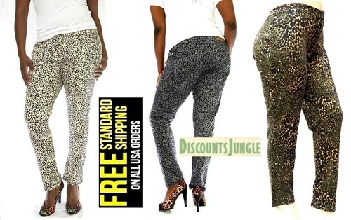 WOMENS PLUS SIZE Leopard CHEETAH PRINT 