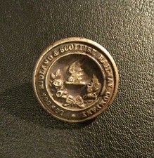 RARE OLD LONDON MIDLAND AND SCOTTISH RAILWAY COMPANY METAL BUTTON
