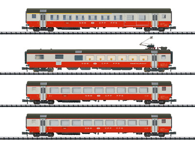 Minitrix T18720 - Personenwagen Set Schnellzugwagen Swiss Express Teil 1 SBB Ep.