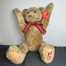 Vtg FAO Schwartz Extra Large Teddy Bear Fully Jointed 24" Brown Plush 2000
